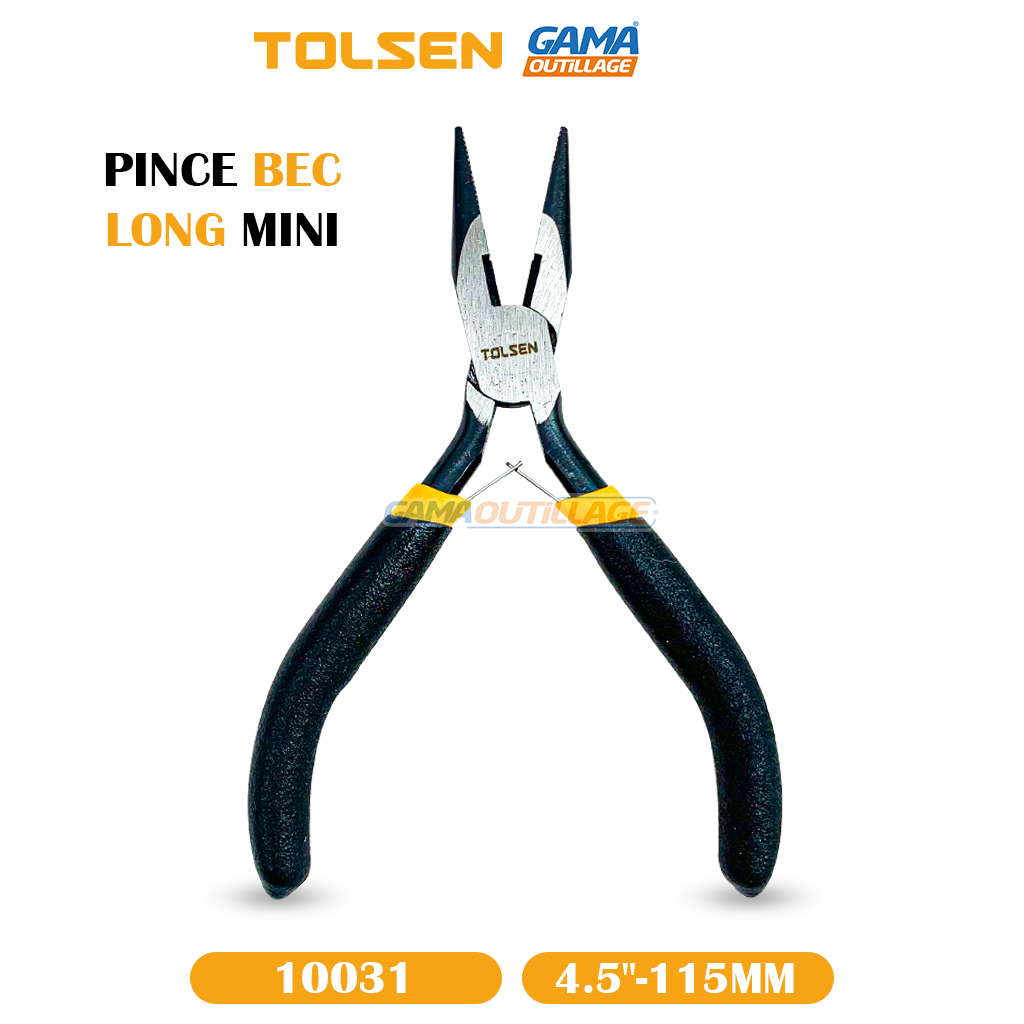 PINCE BEC LONG COUDER 90° 280MM TOLSEN - GAMA OUTILLAGE