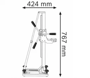 CAROTTEUSE 2000W AVEC SUPPORT BOSCH – Image 5