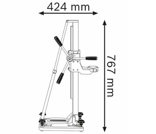 CAROTTEUSE 2000W AVEC SUPPORT BOSCH – Image 5
