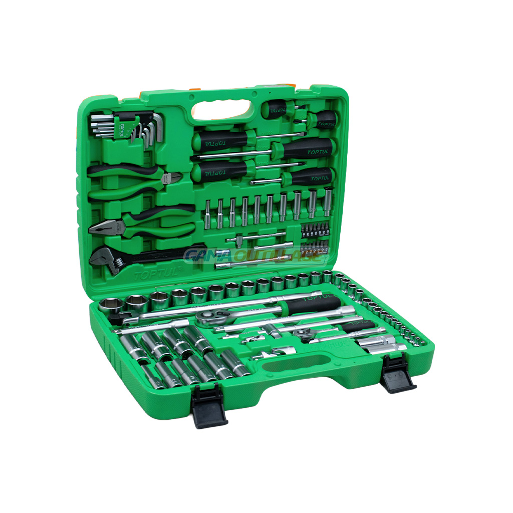 1 PRINCIPALE GAMA OUTILLAGE Caisse à douilles 1/2″ 1/4″ 97 pcs TOPTUL | GAMA OUTILLAGE
