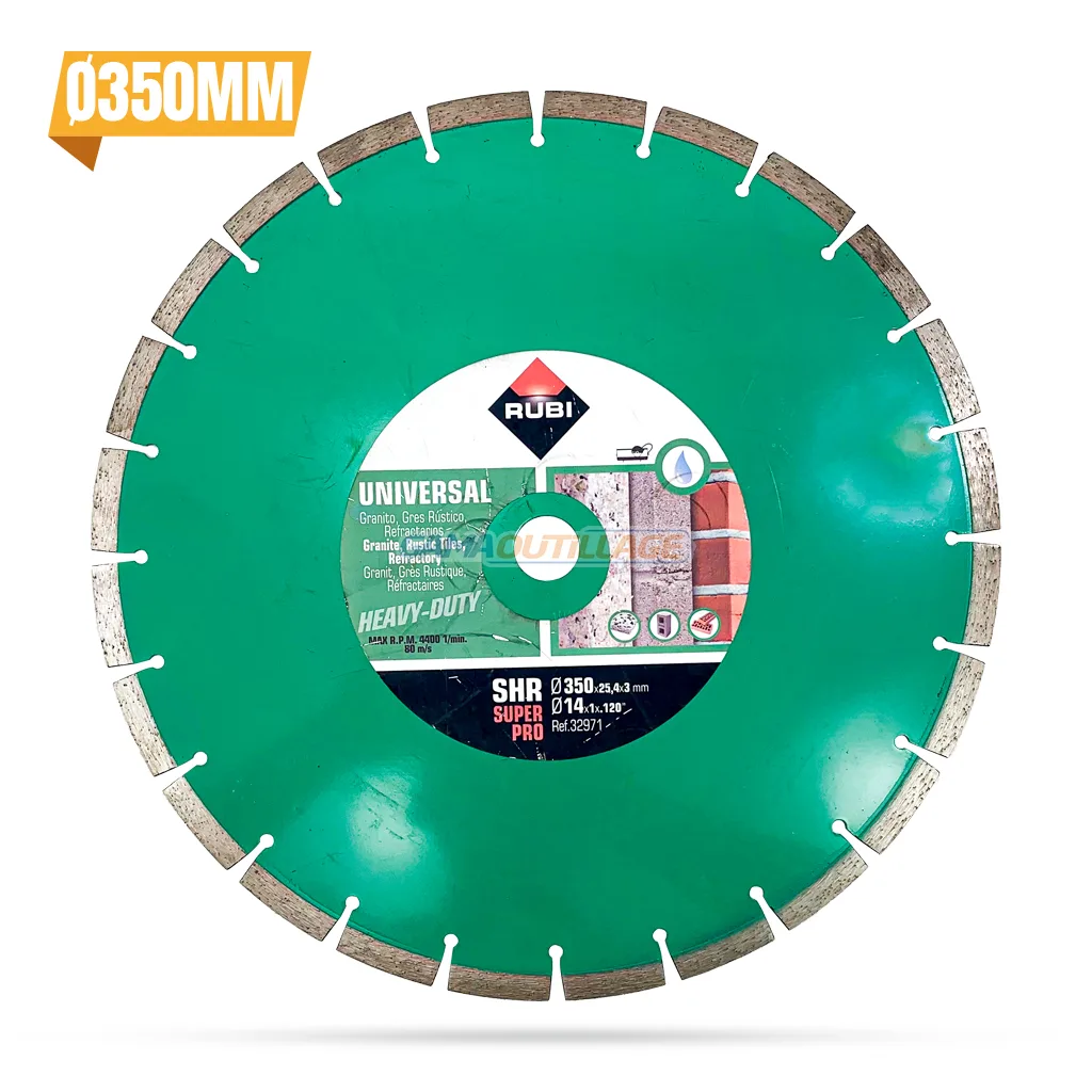 32971-GAMAOUTILLAGE-CNC DISQUE DIAMANT Ø350MM UNIVERSEL SHR RUBI – Image 1