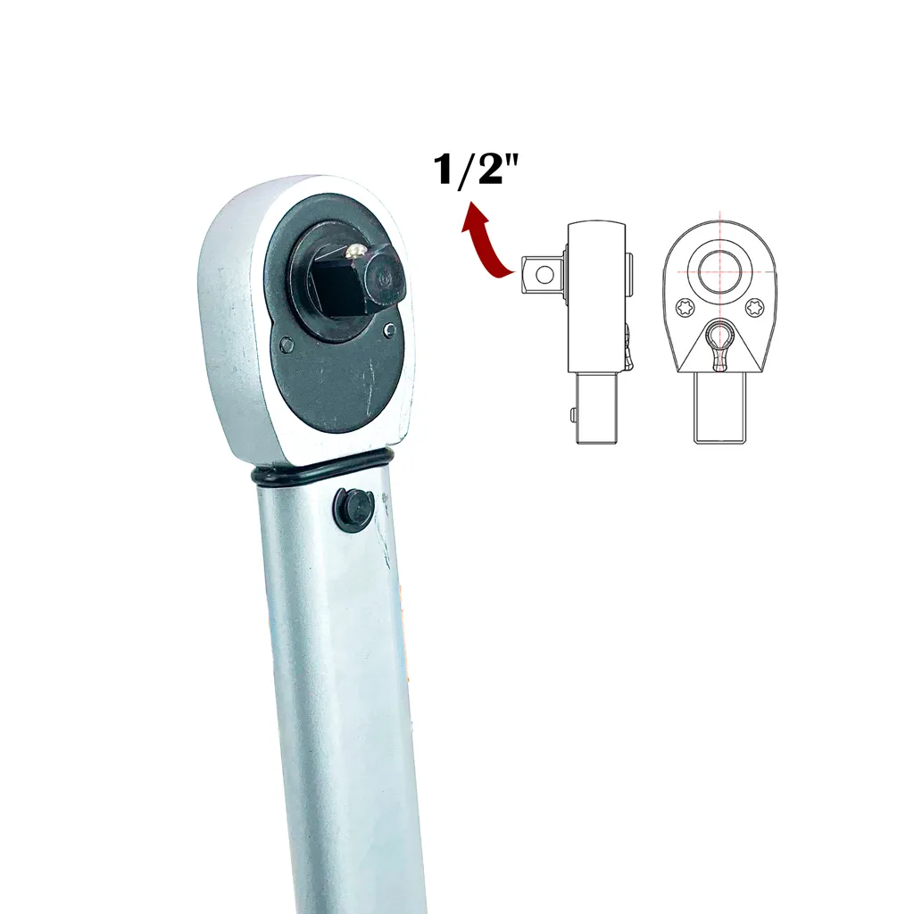 CLE DYNAMOMETRIQUE 1/2" 70-350NM TOPTUL – Image 3