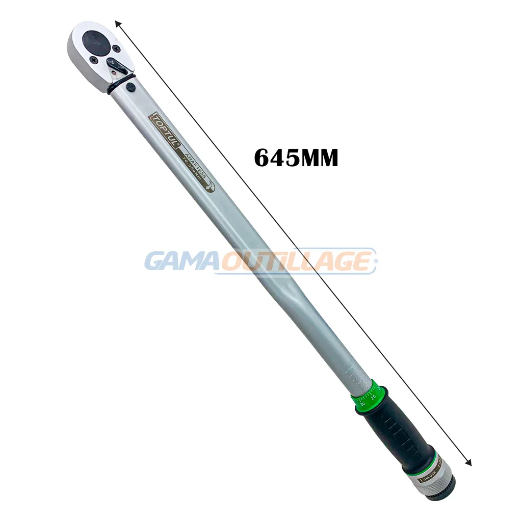 CLE DYNAMOMETRIQUE 1/2" 70-350NM TOPTUL – Image 4