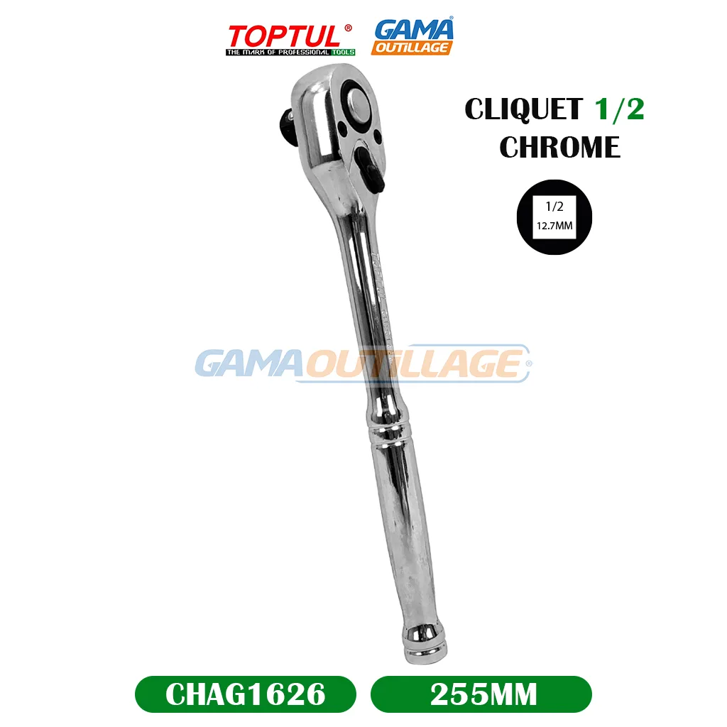 CLIQUET 1/2 CHROME TOPTUL – Image 5