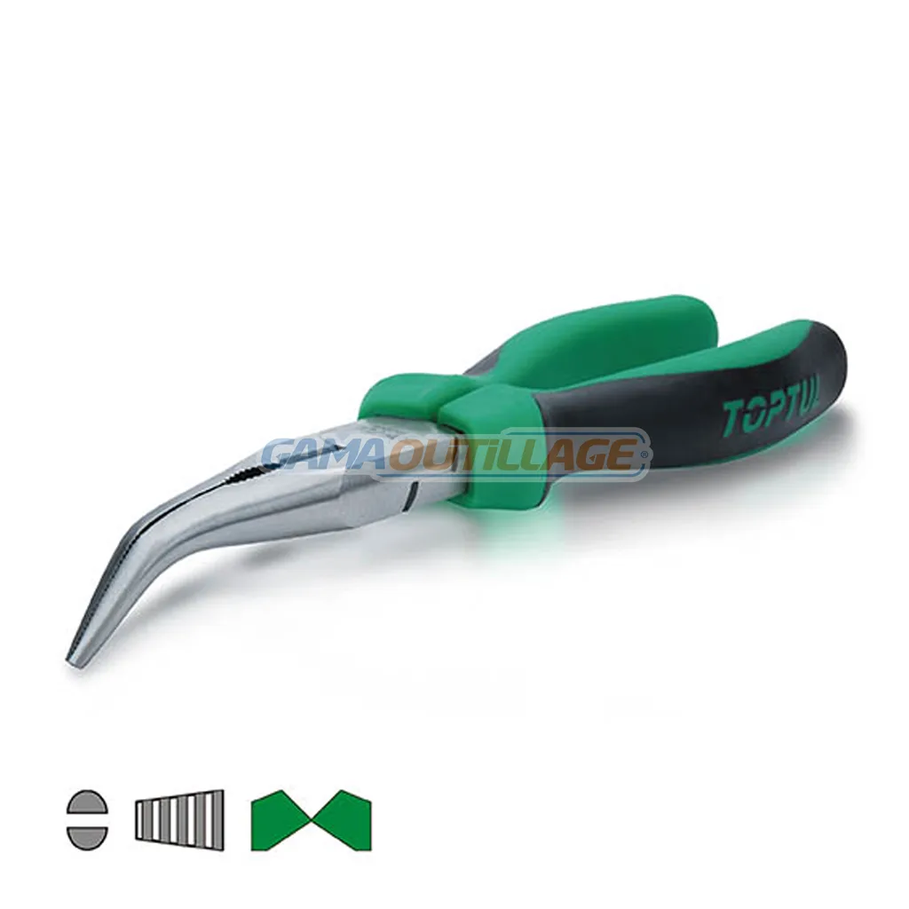 PINCE A BEC LONG COUDEE 8" TOPTUL – Image 4