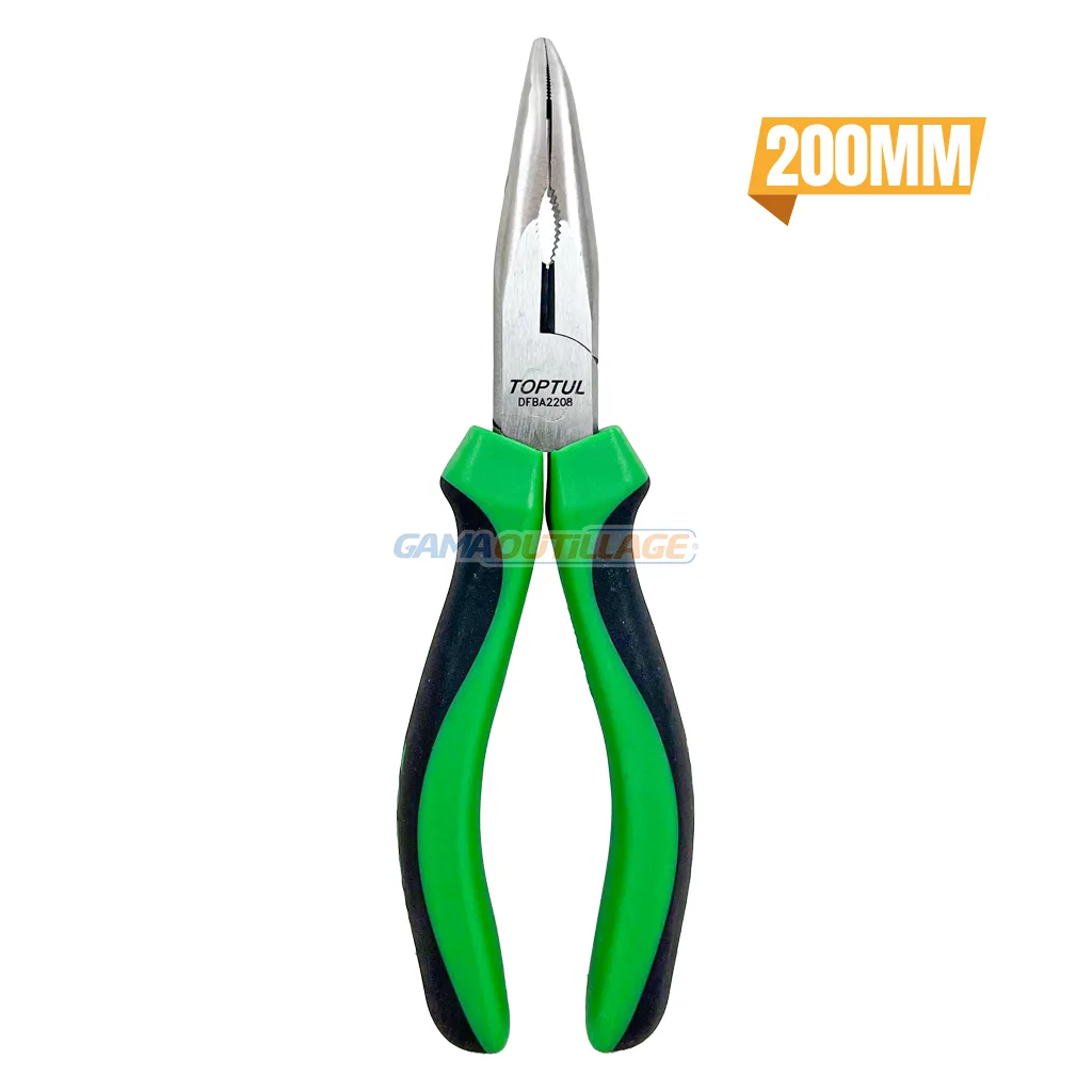 PINCE A BEC LONG COUDEE 8" TOPTUL – Image 1