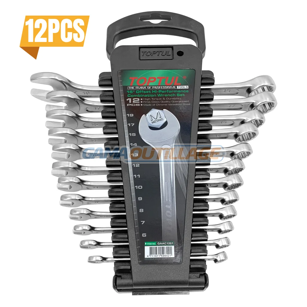 JEUX CLE MIXTE 12PCS 6-19MM TOPTUL – Image 1