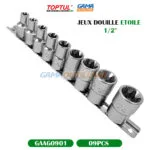 JEUX DOUILLE ETOILE 1/2" 09 PCS TOPTUL – Image 6