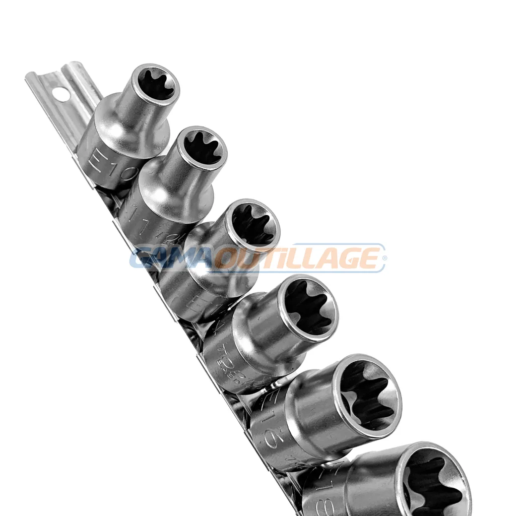 JEUX DOUILLE ETOILE 1/2" 09 PCS TOPTUL – Image 4