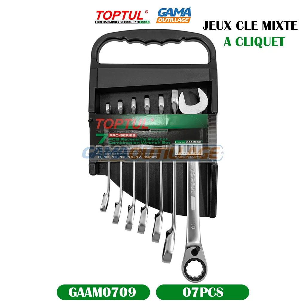 JEUX CLE MIXTE 07 PCS A CLIQUET TOPTUL – Image 5
