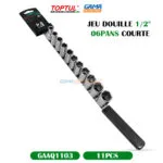 JEU DOUILLE 1/2" 06PANS COURTE TOPTUL – Image 4
