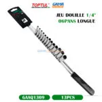 JEU DOUILLE 1/4" 06PANS LONGUE TOPTUL – Image 4