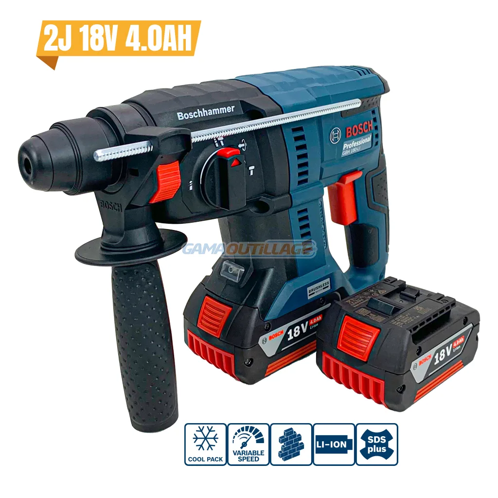 GBH-180-LI-GAMAOUTILLAGE-ACNC MARTEAU SANS FIL 18V 4.0AH BOSCH – Image 1