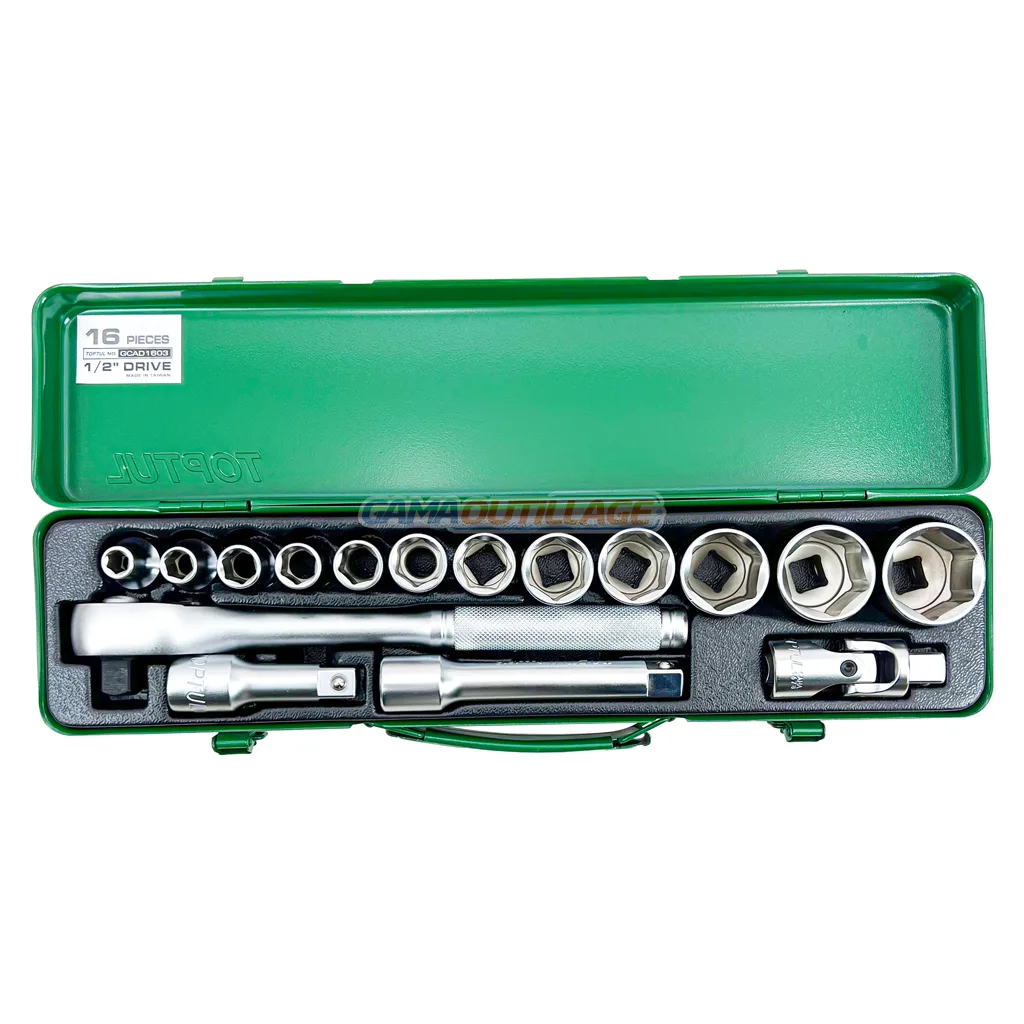CAISSE A DOUILLE 1/2" 16PCS 6PANS TOPTUL – Image 2