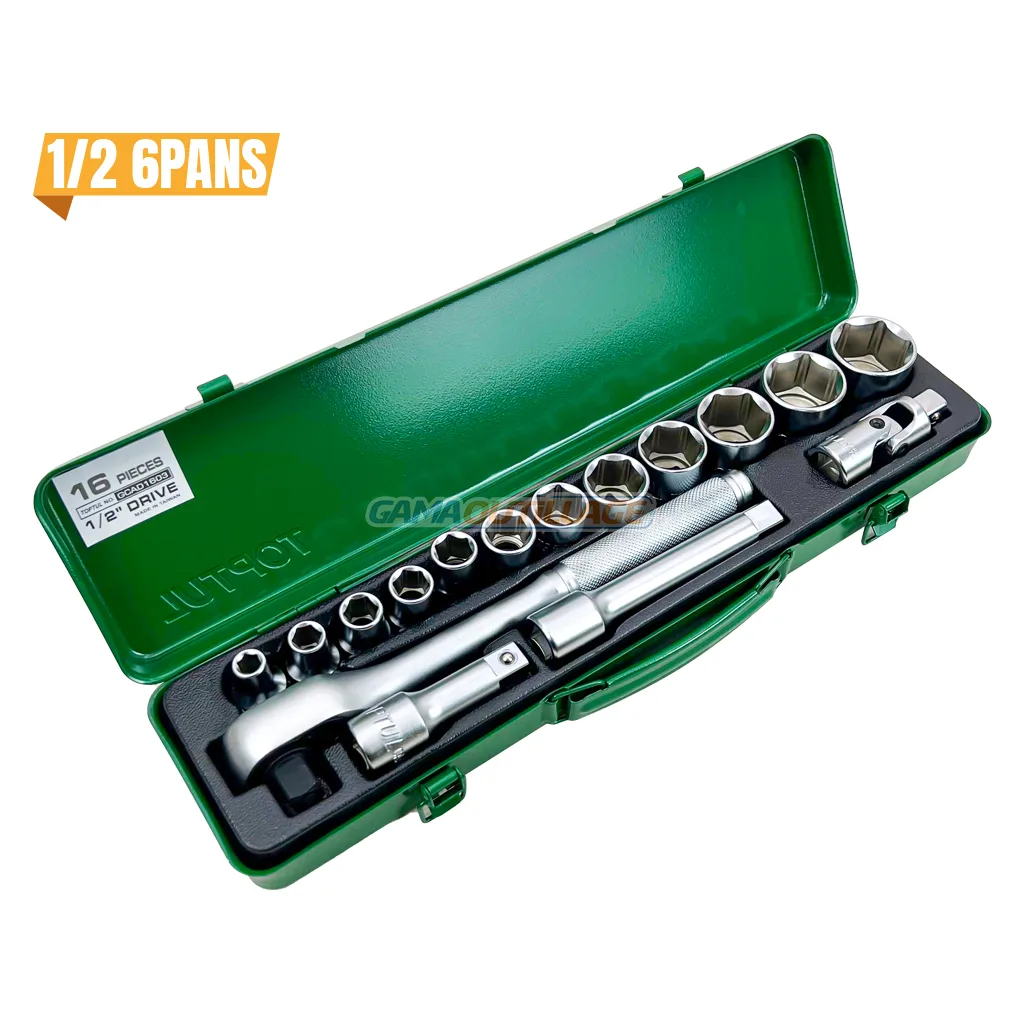 CAISSE A DOUILLE 1/2" 16PCS 6PANS TOPTUL – Image 1