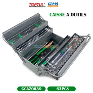 CAISSE A OUTILS 63PCS TOPTUL