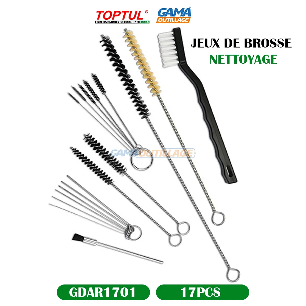 JEUX DE BROSSE NETTOYAGE 17PCS TOPTUL – Image 3