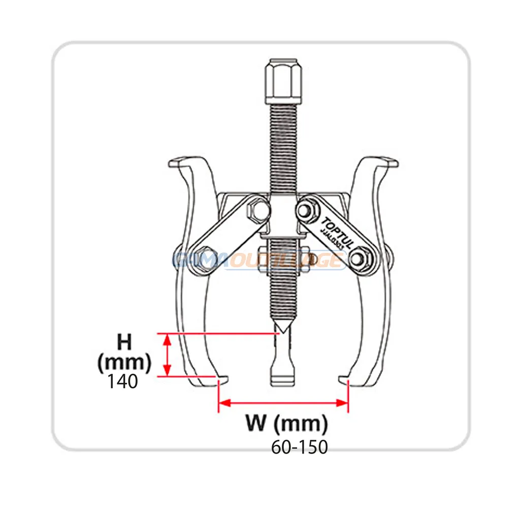 ARRACHE ROULEMENT 3 BRAS 3*150MM TOPTUL – Image 2