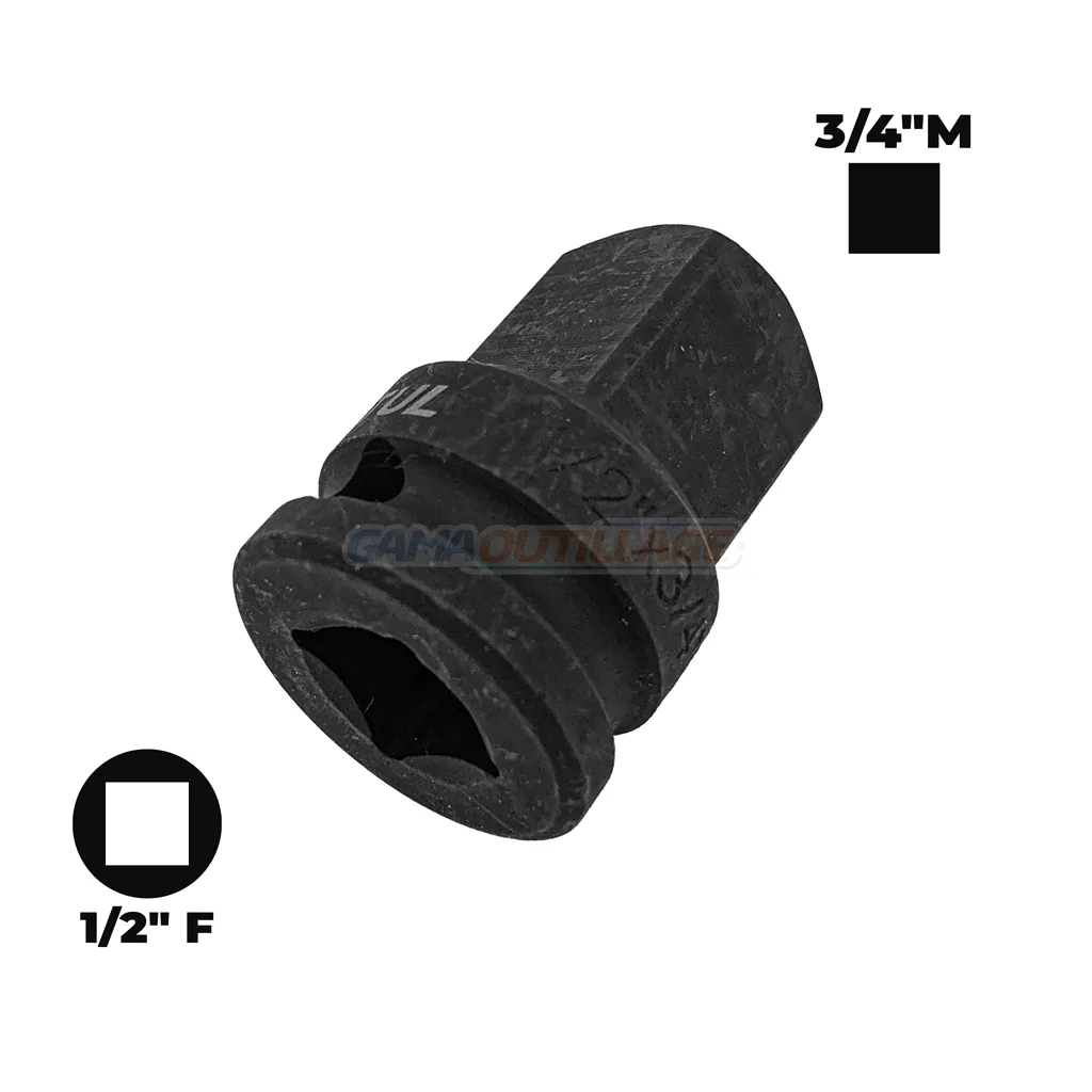 REDUCTEUR A CHOC 1/2"FEMELLE *3/4"MALE TOPTUL – Image 2