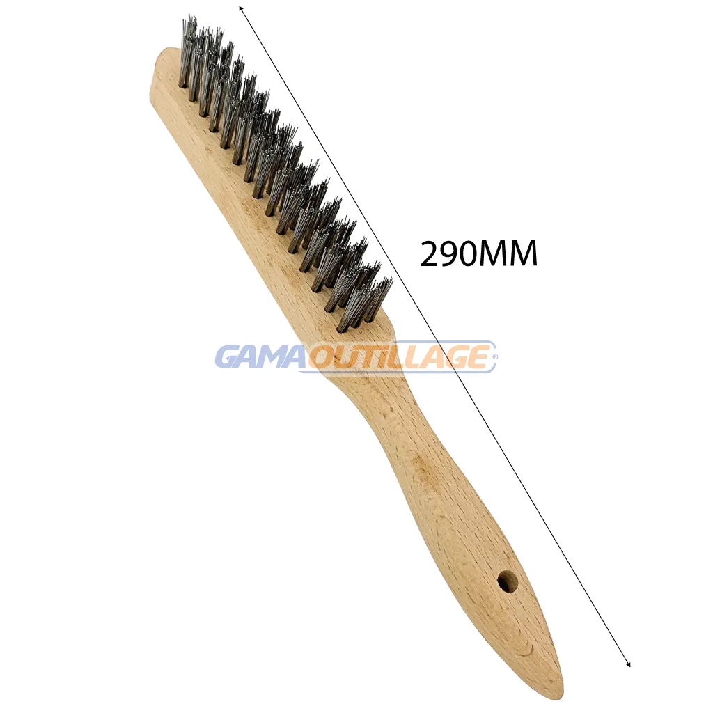 BROSSE METALIQUE JAUNE INOX TOPTUL – Image 2