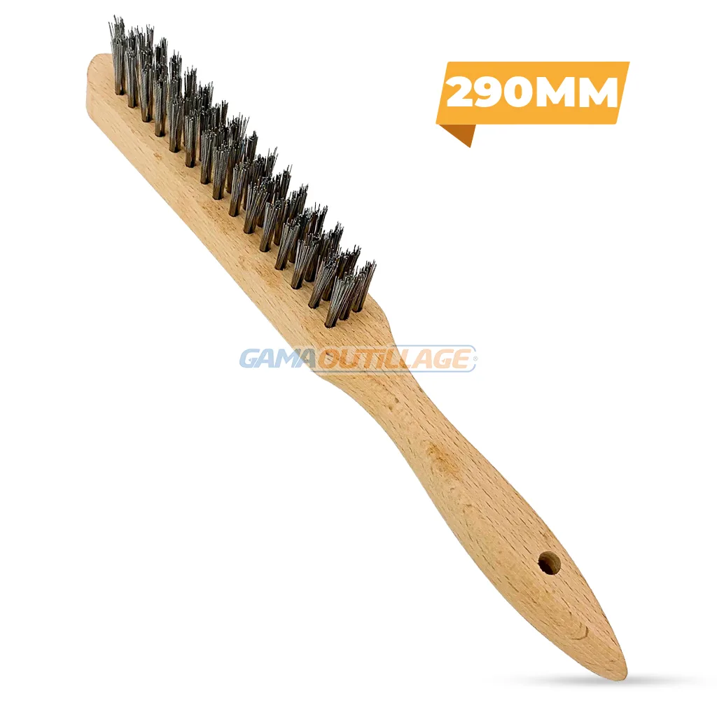 BROSSE METALIQUE JAUNE INOX TOPTUL – Image 1