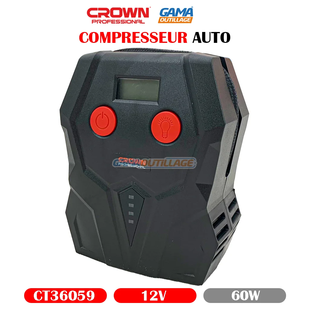 COMPRESSEUR AUTO 12V 60W CROWN – Image 7