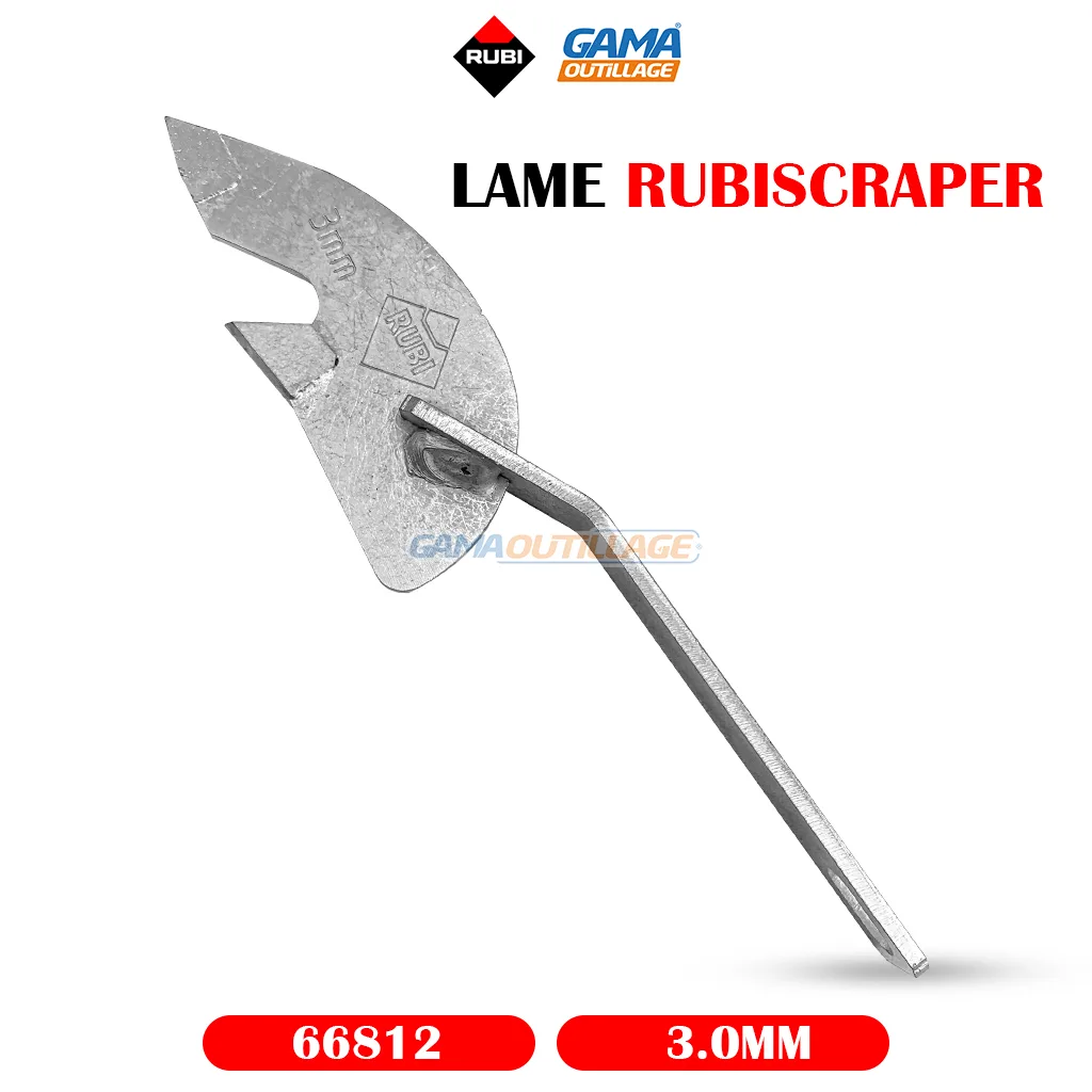 66812-GAMAOUTILLAGE-CNC LAME RUBISCRAPER 3.0 MM RUBI