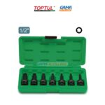 COFFRET DOUILLE TORX 1/2 07PCS TOPTUL
