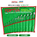 JEUX CLE A OEIL 12 PCS 75° 6-32 TOPTUL – Image 5