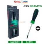 JEUX TOURNE VIS 04 PCS TOPTUL
