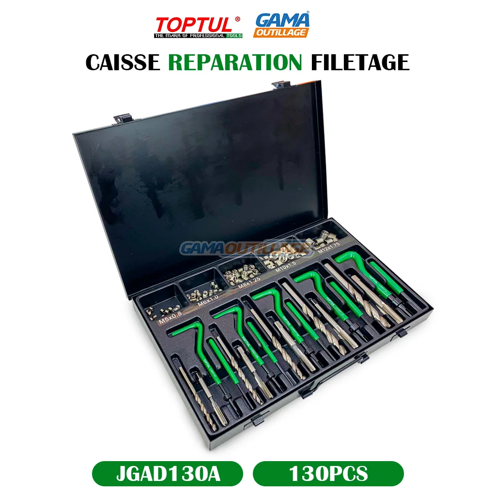 CAISSE REPARATION FILETAGE 130PCS TOPTUL – Image 6