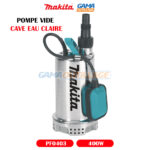 POMPE VIDE CAVE EAU CLAIRE 400W MAKITA