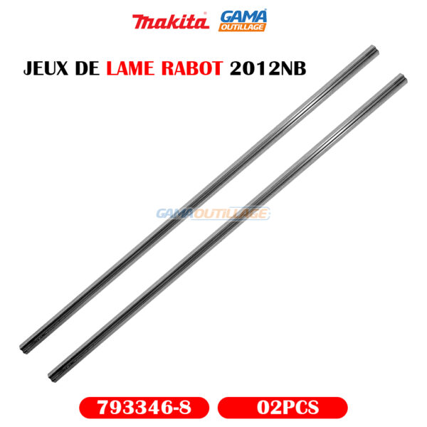 JEUX DE LAME RABOT 2012NB 02PCS MAKITA