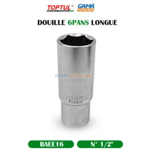 DOUILLE N° 1/2" 6PANS LONGUE TOPTUL