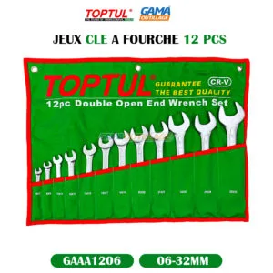 JEUX CLE A FOURCHE 12 PCS 6-32 TOPTUL