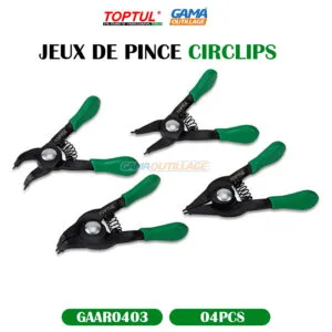 JEUX DE PINCE CIRCLIPS 3" 04PCS TOPTUL