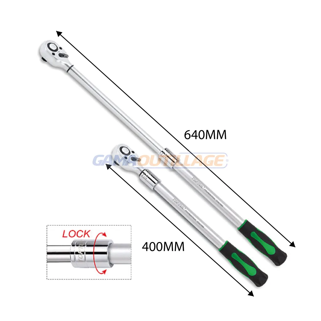CLIQUET 1/2" CHROME EXTENSIBLE TOPTUL – Image 5