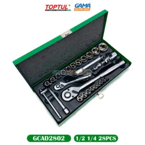 CAISSE A DOUILLE 1/2 1/4 28PCS TOPTUL