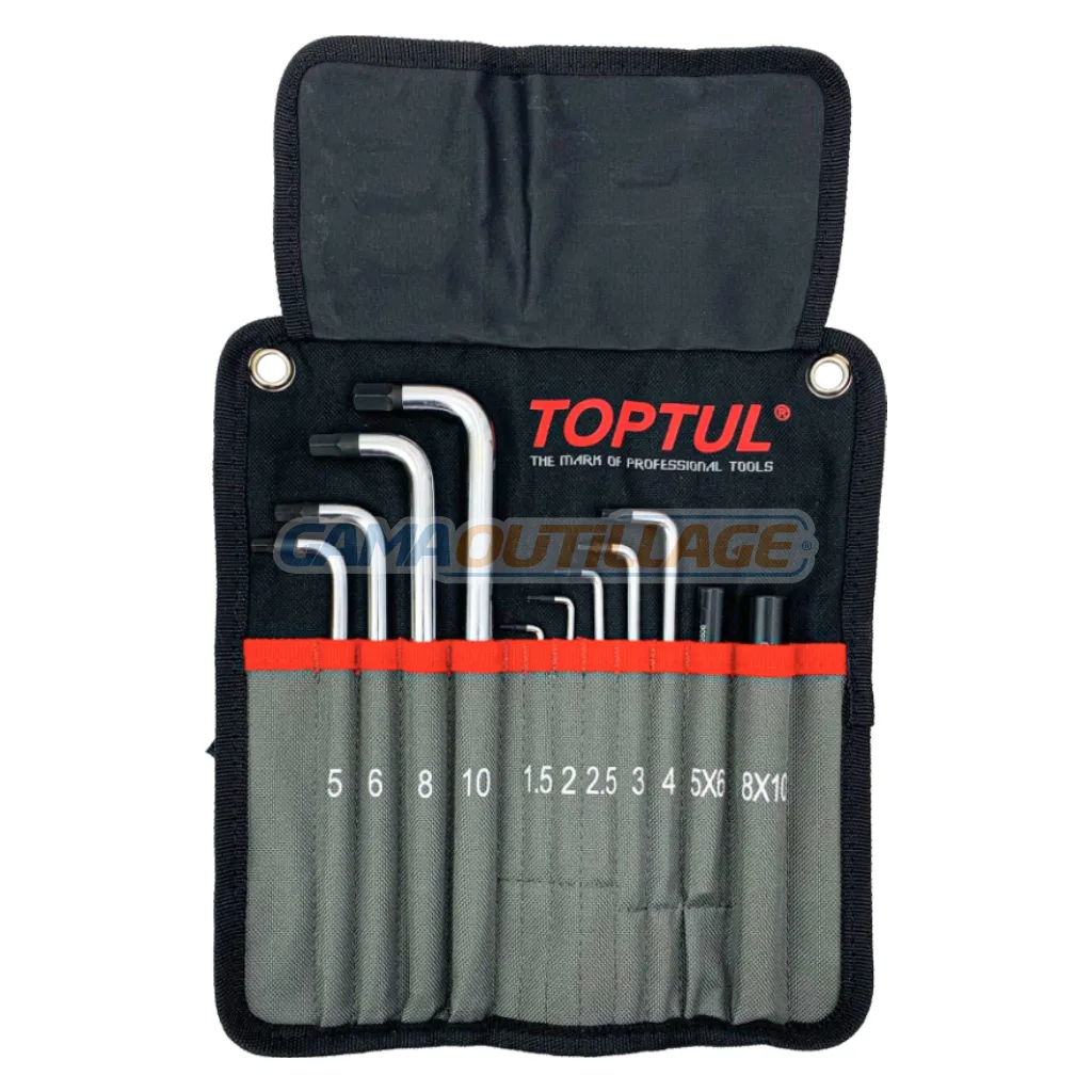 JEUX CLE ALLEN SPHERIQUE 11 PCS TOPTUL