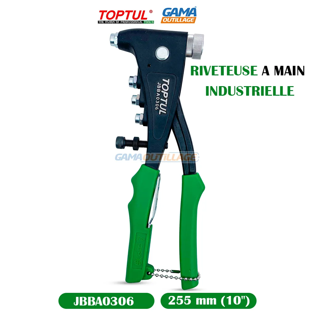 JBBA0306-GAMAOUTILLAGE-CNC RIVETEUSE A MAIN INDUSTRIELLE TOPTUL
