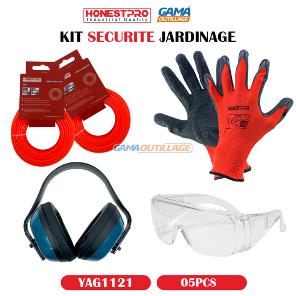 KIT SECURITE JARDINAGE 05PCS HONEST