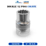 DOUILLE N° 10 3/8 12 PANS COURTE AKRAFT