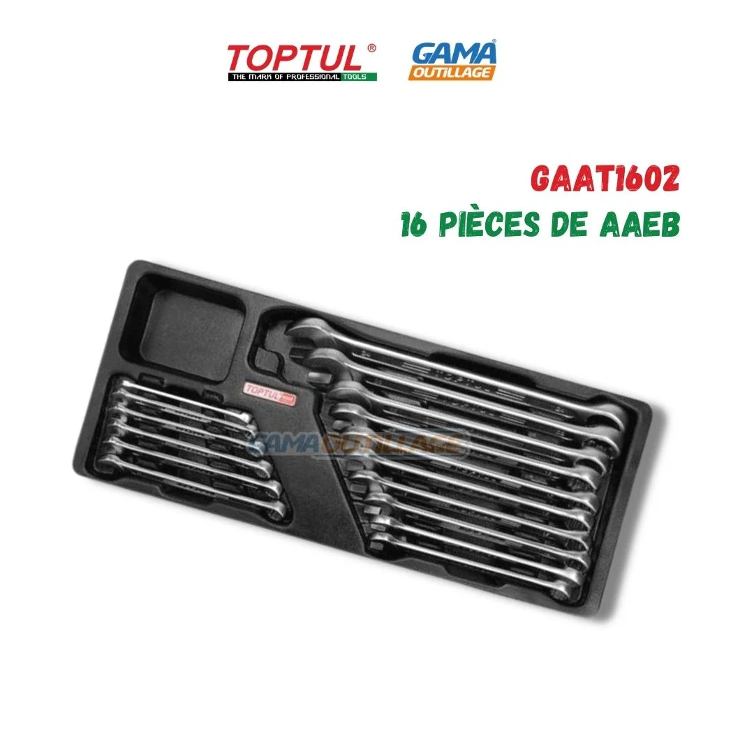 JEUX CLE MIXTE 16PCS 6-24 TOPTUL