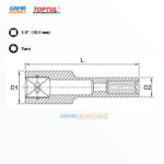 douille Torx 1/2 long prix dz