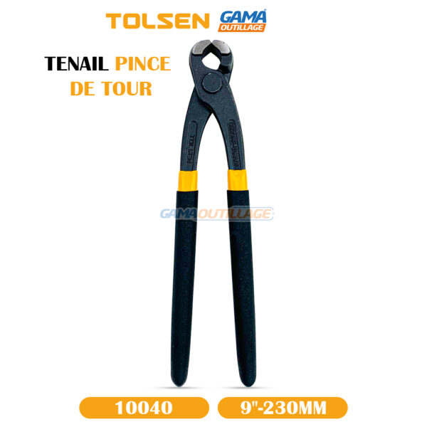 TENAIL 9" PINCE DE TOUR TOLSEN