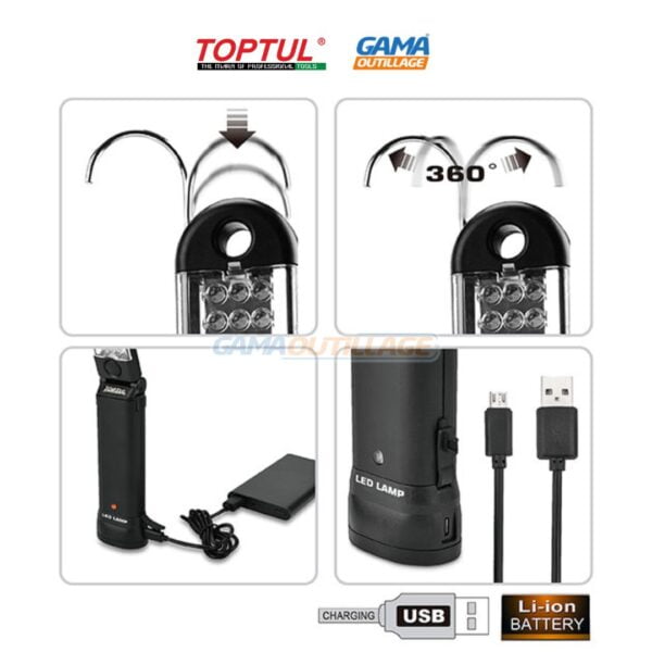 TORCHE RECHARGEABLE TOPTUL Gama