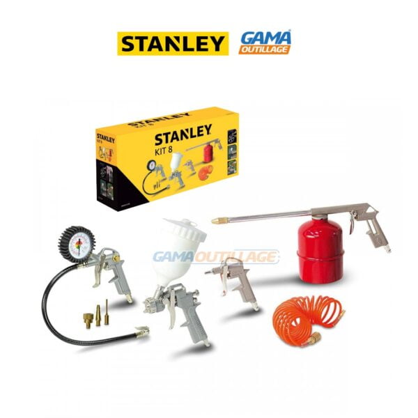 KIT PISTOLET PNEUMATIQUE 08PCS STANLEY