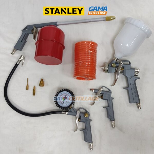 KIT PISTOLET PNEUMATIQUE 08PCS STANLEY