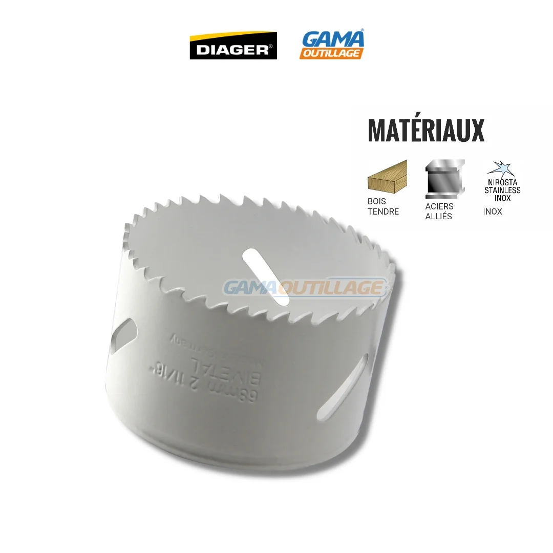 SCIE CLOCHE BI-METAL 8% DE COBALT DIAGER