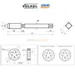 CAISSE TARAUD ET FILIERE M3-12 VOLKEL